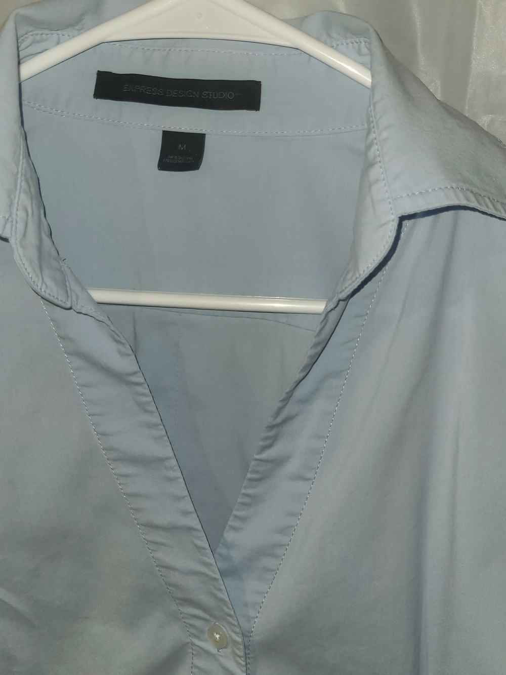 Express Light Blue Wome's Shirt Jacket Size Medium